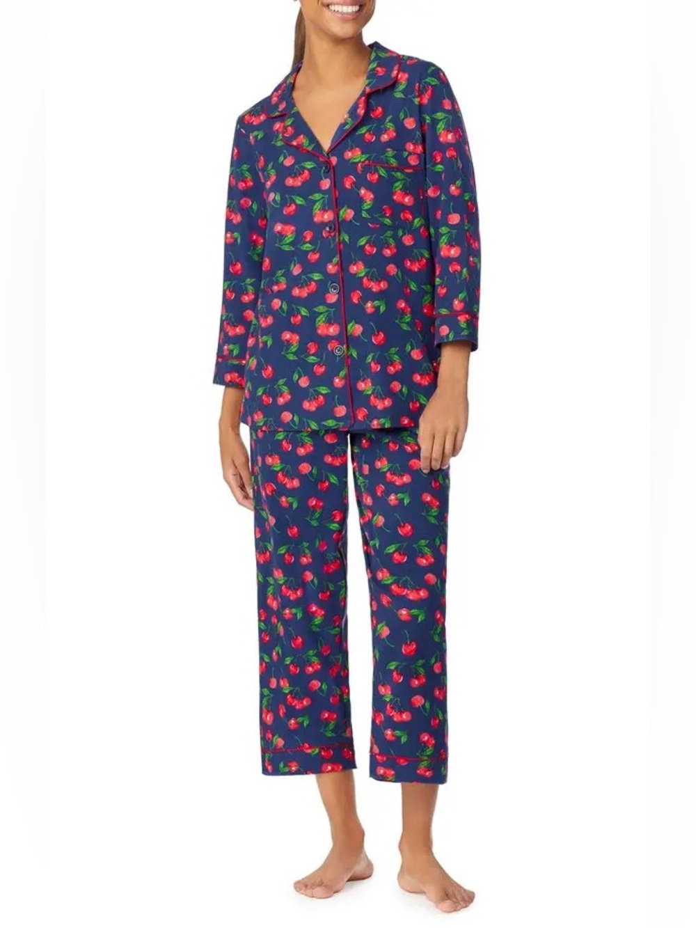 Bed head Pajamas Crop Pajamas in Cherry on Top